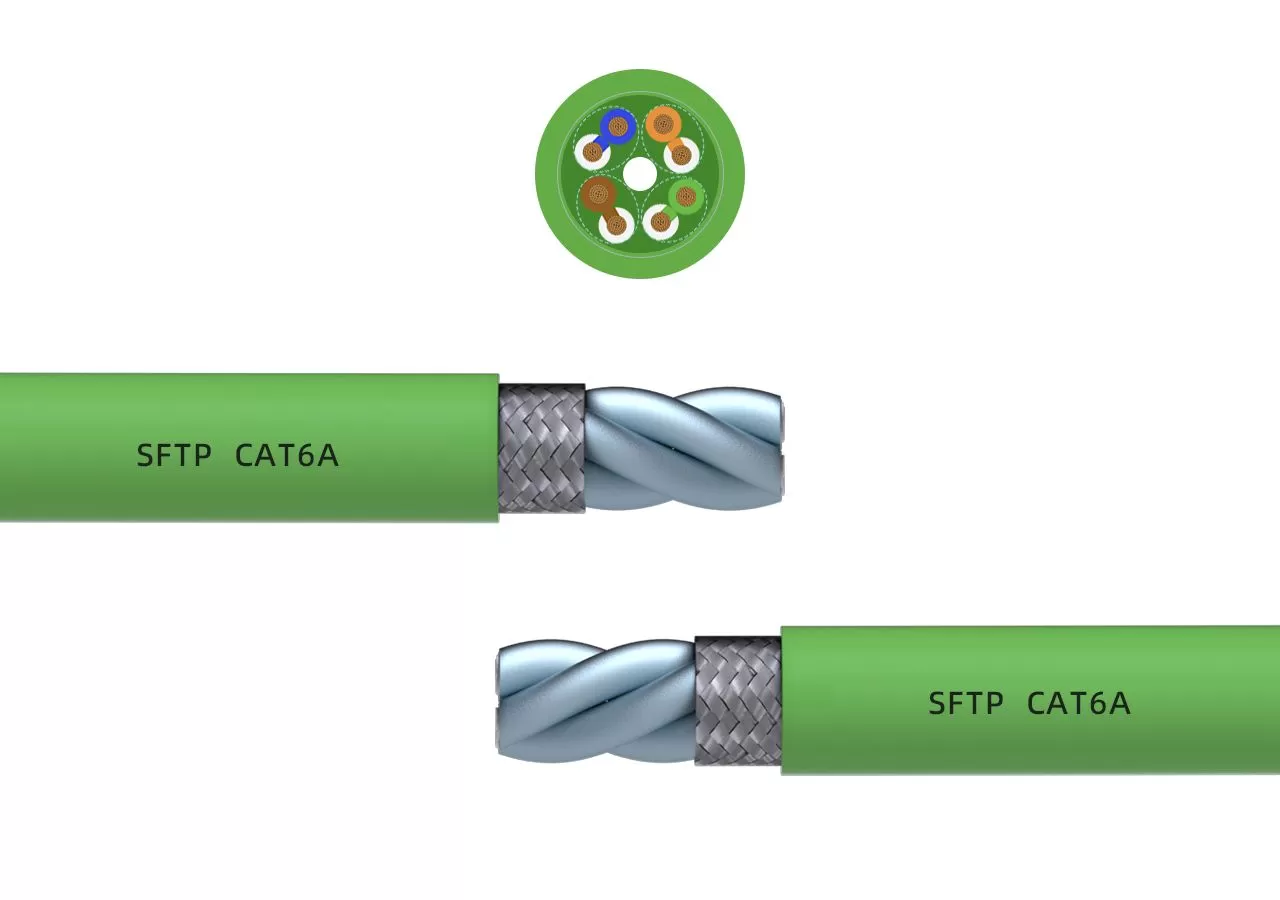 Category 6 Industrial Mobile Network Cable  SFTP CAT6A